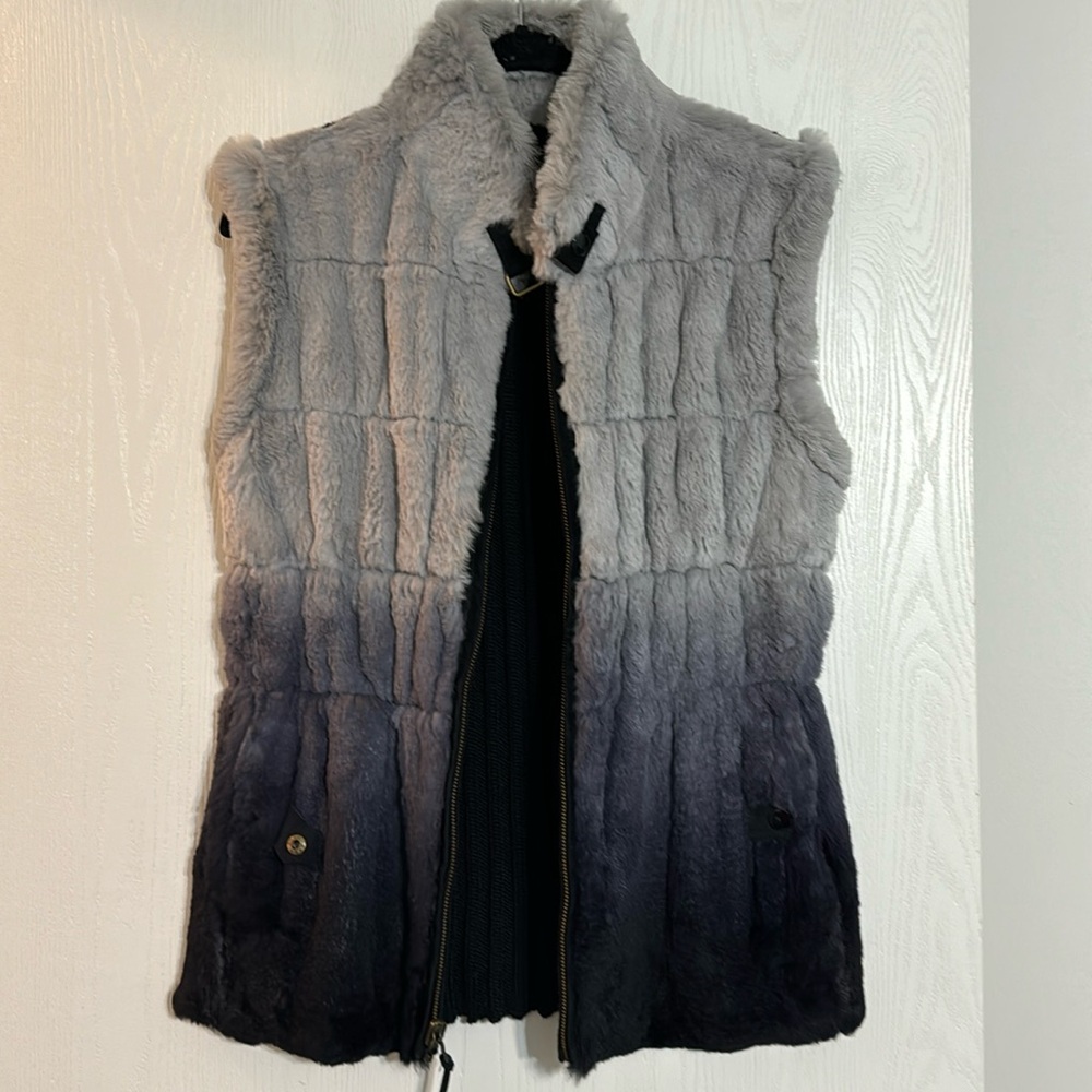 Jocelyn reversible fur vest/jacket